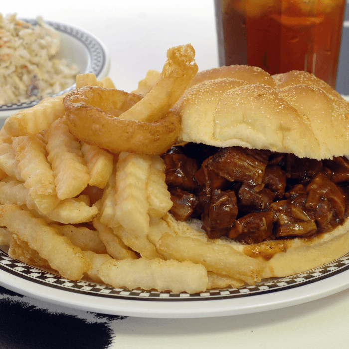 Chopped Brisket Sandwich