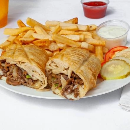 Crispy Philly Steak Sandwich.