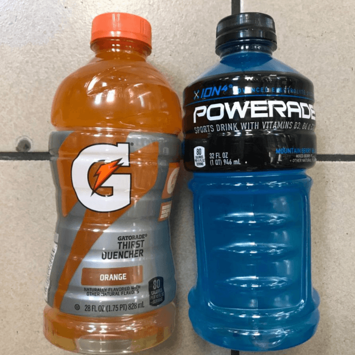 Gatorade or Powerade