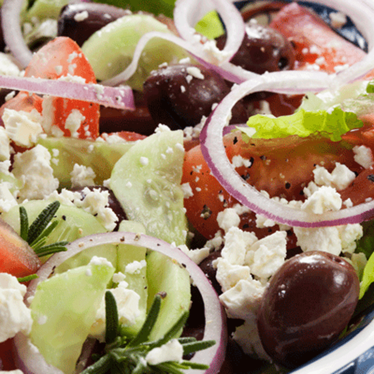 Gyro Over Greek Salad