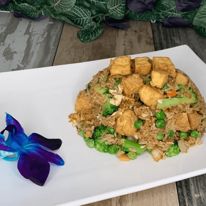 Tofu & Veggies Fried Rice.