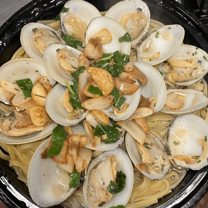 Linguine with Shrimp or Clams.