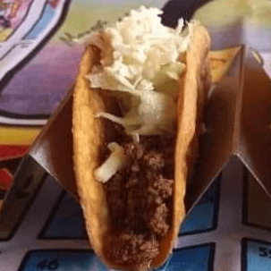 3 crispy beef tacos