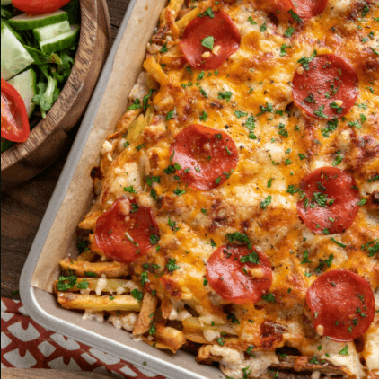 Oven Baked Pizza Fries