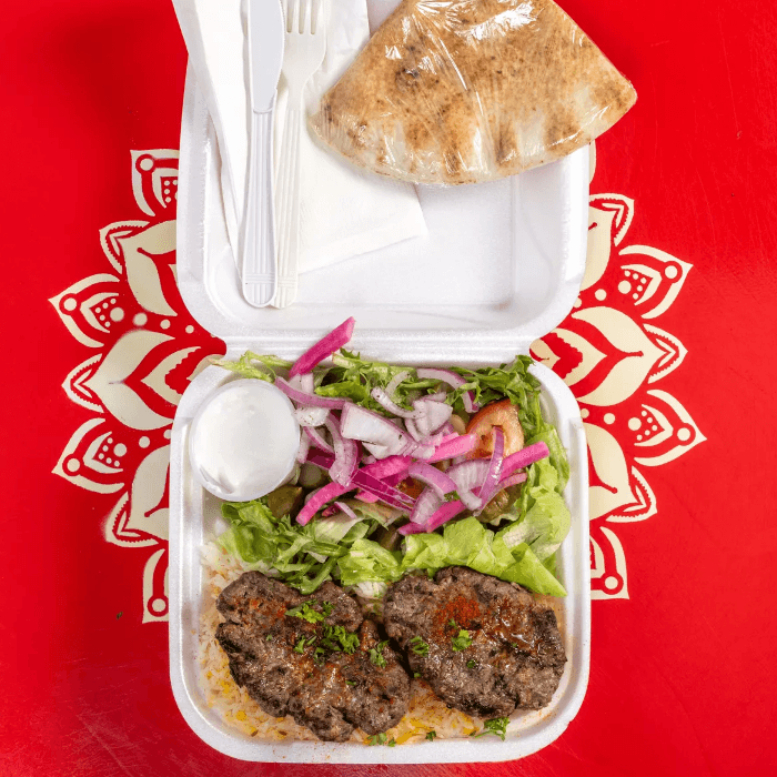 Kafta Kabob Plate.