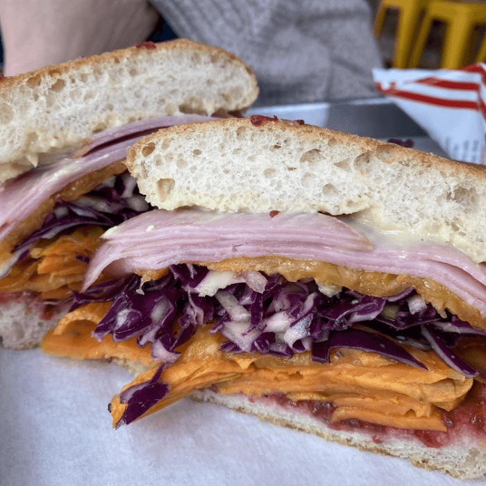 Ham, Yam & Jam Sandwich