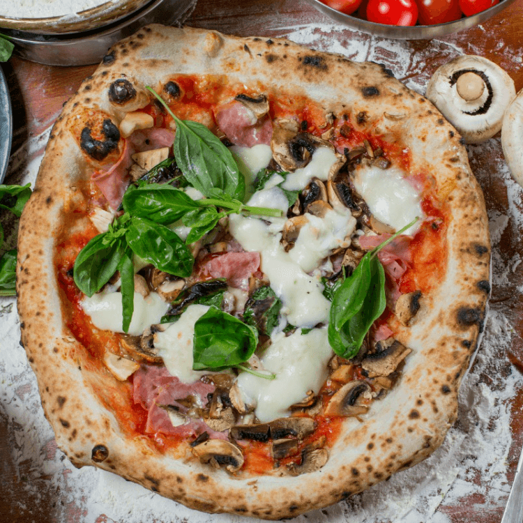 Thin Crust Capricciosa Pizza (14" Large)
