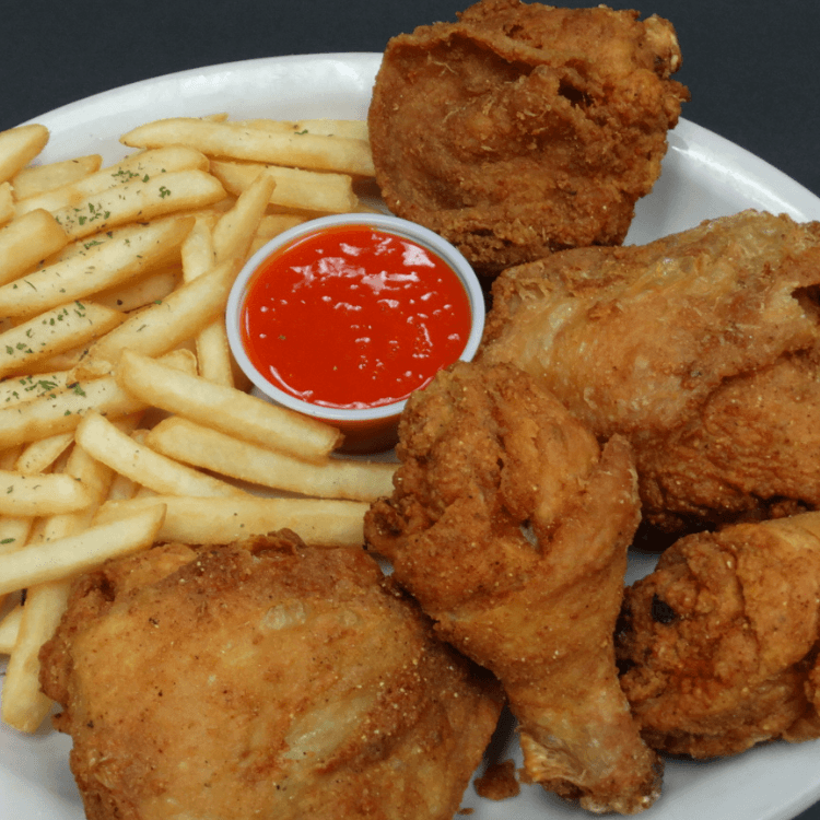 Fried Chicken and Fries