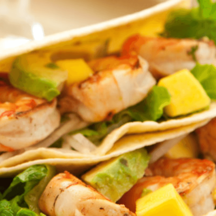 Grilled Seafood Fajitas; (Grilled Flounder, Scallops and Shrimp.) For Two