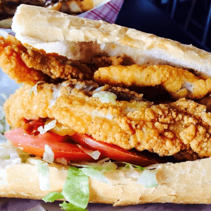 Tilapia Po' Boy