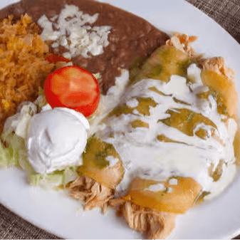 Enchiladas Verdes.