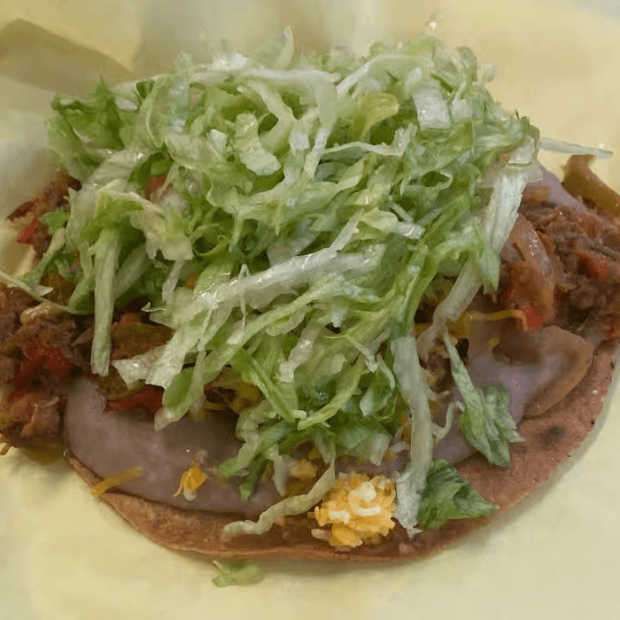 Beef Tostada.
