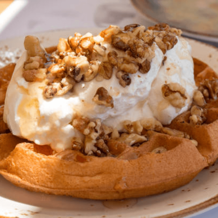 Walnut Waffle Plate