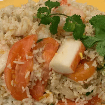 73. Seafood Fried Rice.