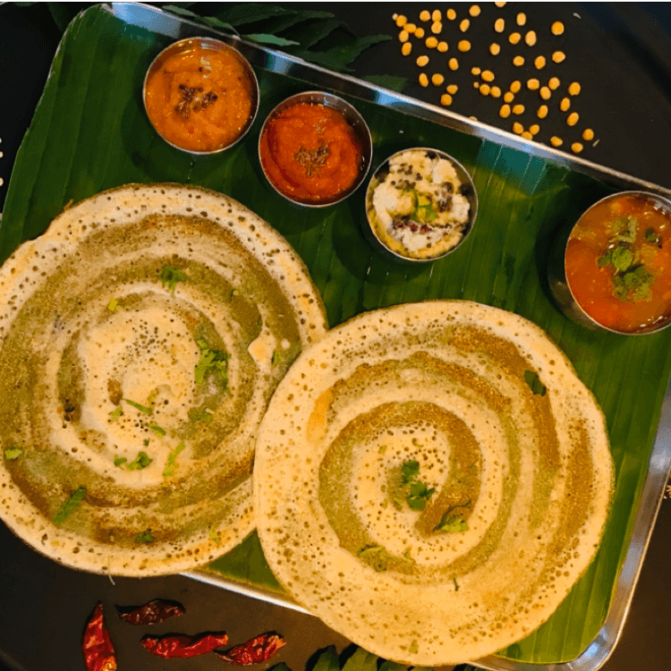 Kal Dosai, Chicken Saalna.