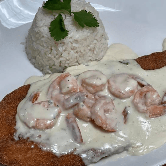 Garlic Fish with Shrimp and Scallops Platter