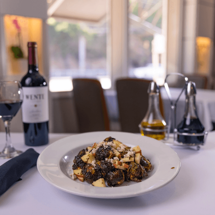 Crispy Brussels Sprouts.