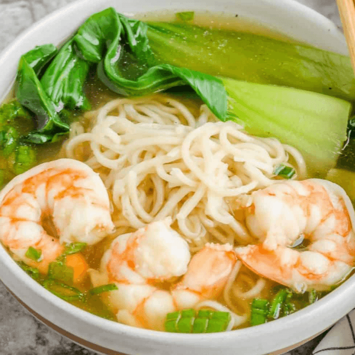 Shrimp Noodles Soup Lunch Special