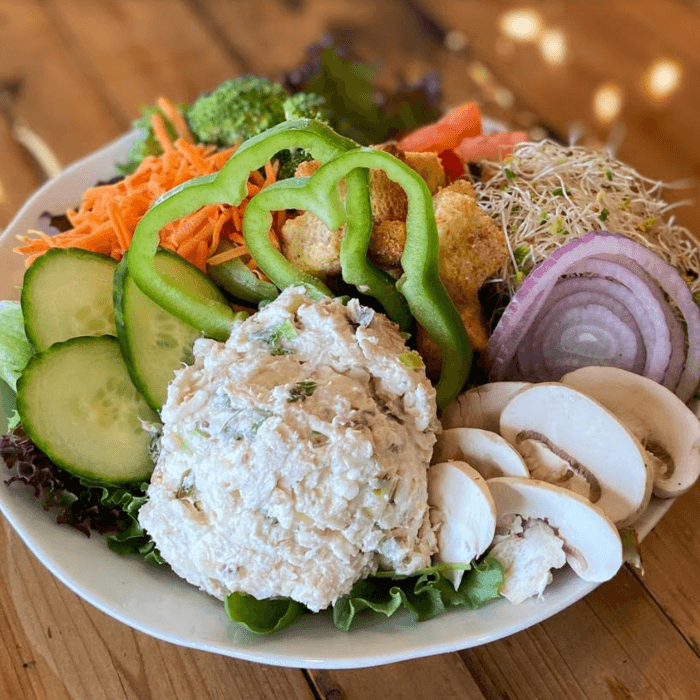 Tuna, Egg or Chicken Salad.