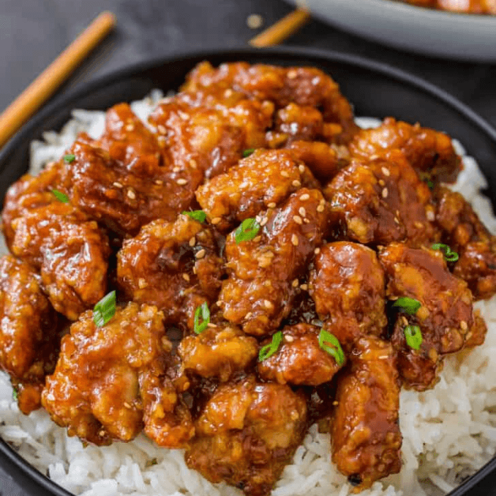 C2 - General Tsao's Chicken & Almond Fried Chicken
