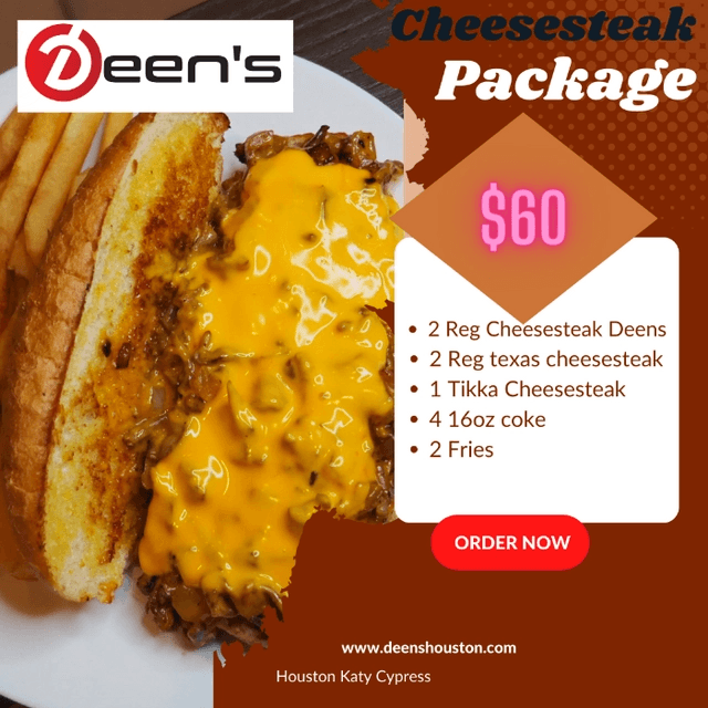 Cheesesteaks Package.