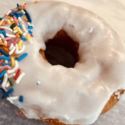 Vanilla Frosting Donut
