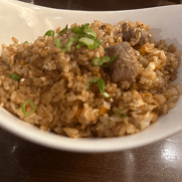Steak fried rice.