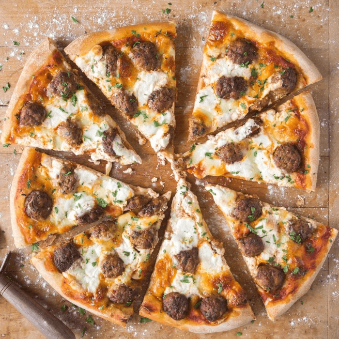 The Meatball Marinara Pizza