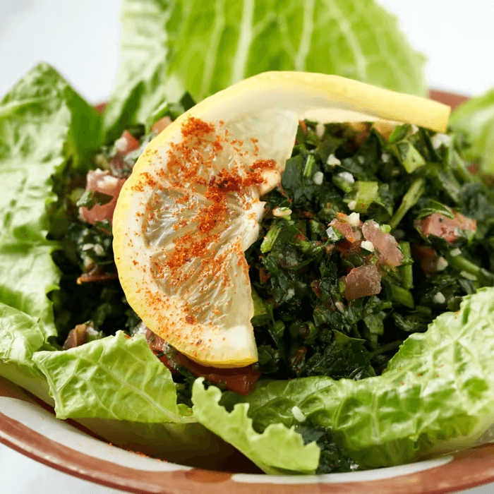 Fresh Lebanese Salads: Tabouleh, Fattoush, Tabbouleh