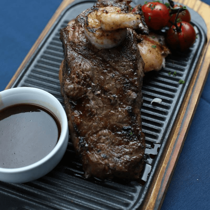 N.Y. Strip Steak & Shrimp