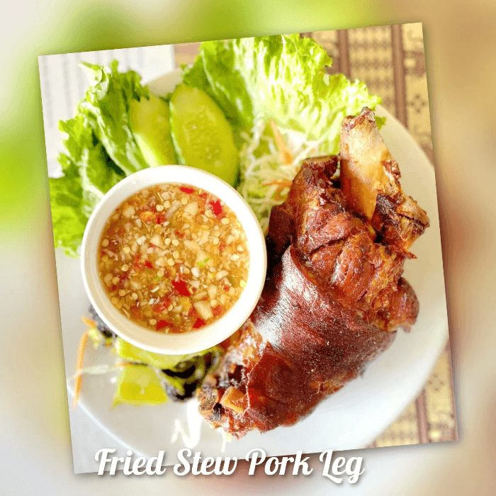 Fried Stewed Pork Leg.
