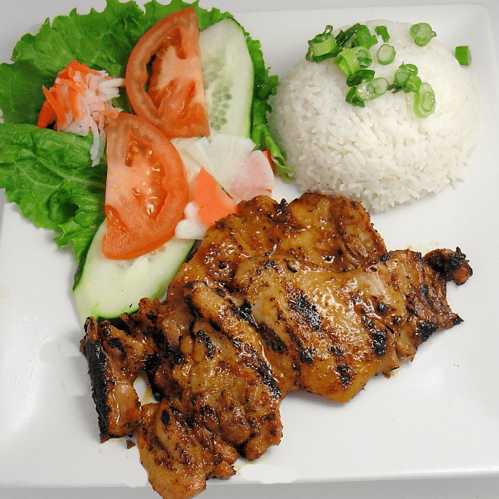 Grilled Chicken Steamed Rice