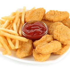 Chicken Nuggets with Fries 