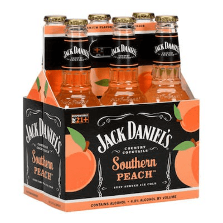 Jack Daniel's RTD Malt Beverage Southern Peach Bottle (10 Oz X 6 Ct)