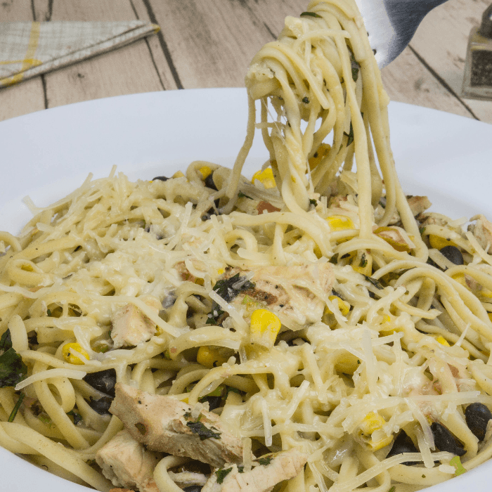 Southwest Linguini Pasta with Grilled Chicken