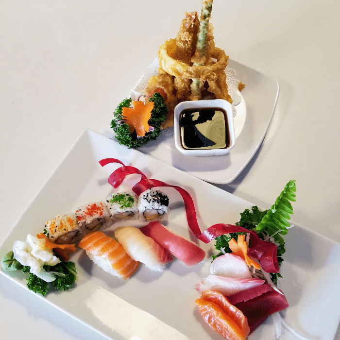 Shrimp Tempura Appetizer Bento.