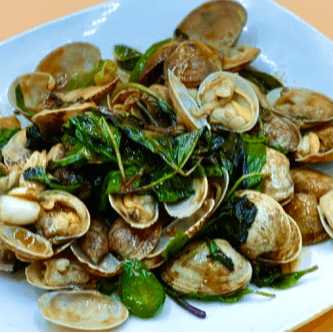 S09. Basil Clams 九層塔炒蜆