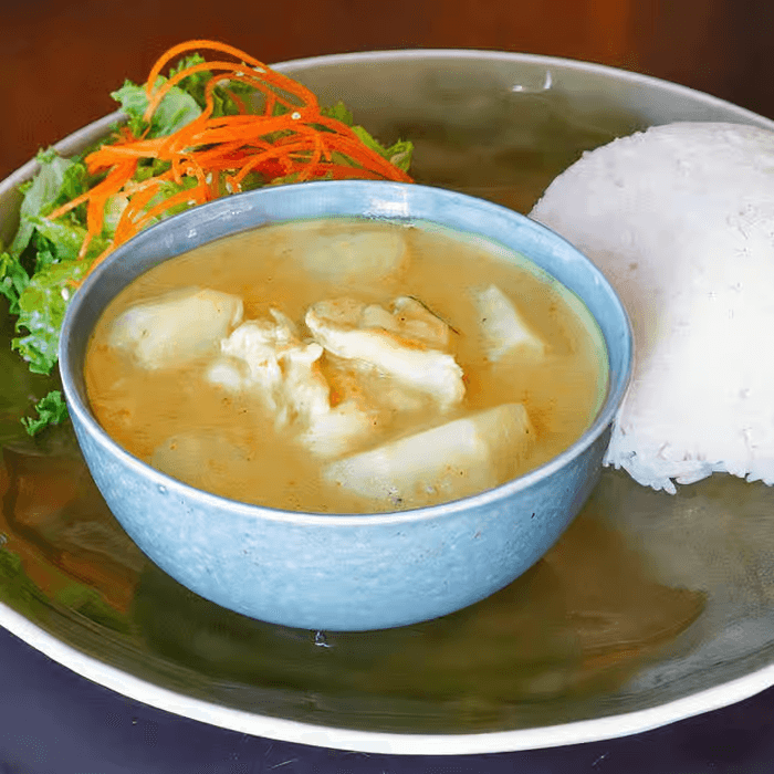 L- 6. Yellow Chicken Curry.