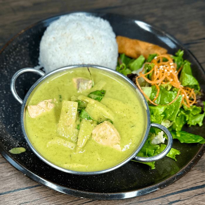 Lunch-Salmon Green Curry.