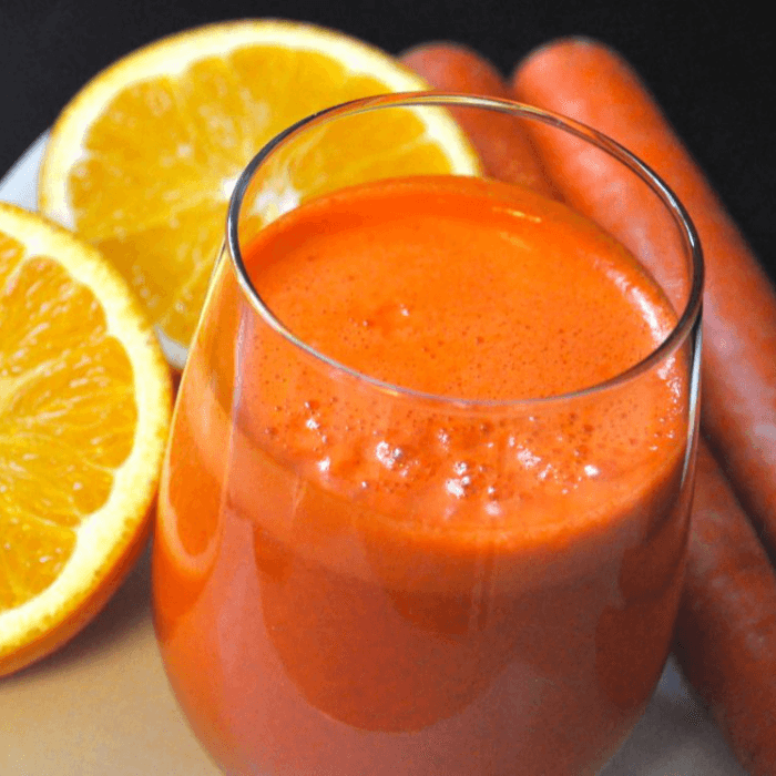 Freshly Squeezed Orange Carrot Juice