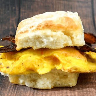 Spicy Bacon, Egg, and Cheese Biscuit