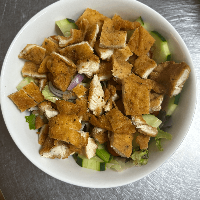 Chicken Cutlet Salad.