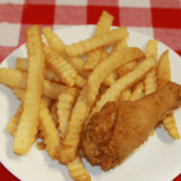 Child's Chicken Leg & Fries Dinner