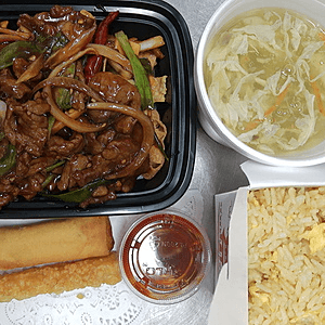 Mongolian Beef Dinner.