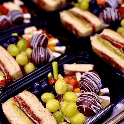 Individual Charcuttery Tray with Italian Pressed Sandwich