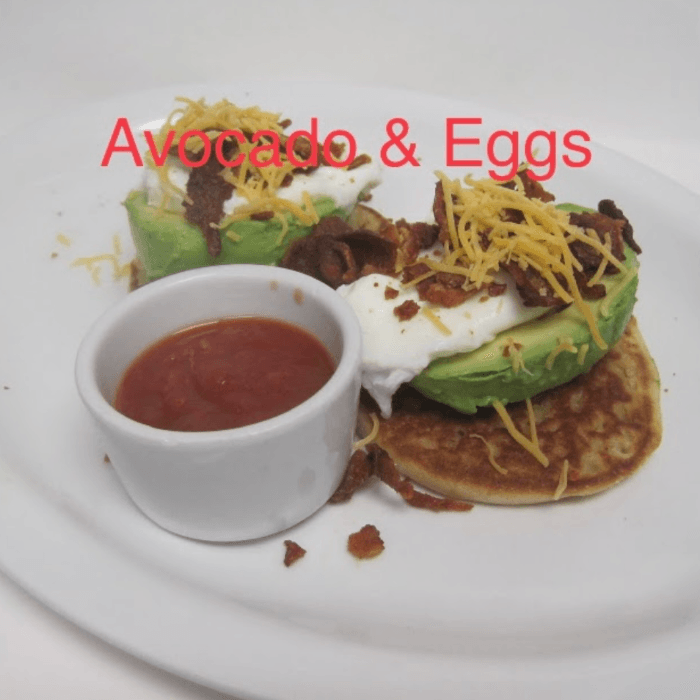 Avocado & Eggs Plate with Side Salsa