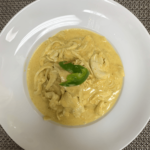 Yellow Curry Fettuccine.